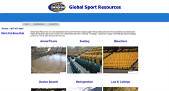 Desktop Screenshot of globalsportresources.com